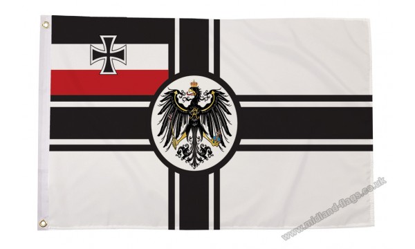 German Imperial (WWI with crest) Flag